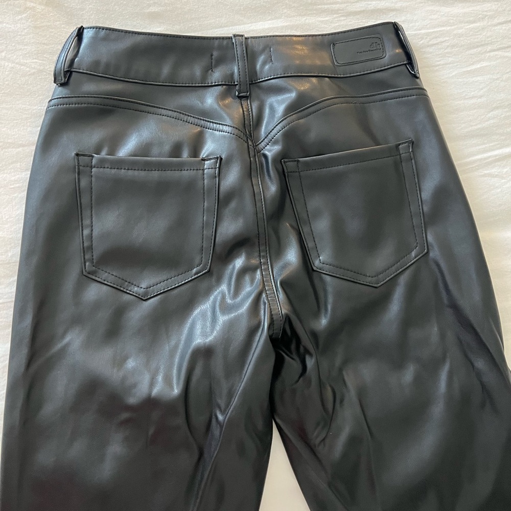 Black Leather Pants- size 4